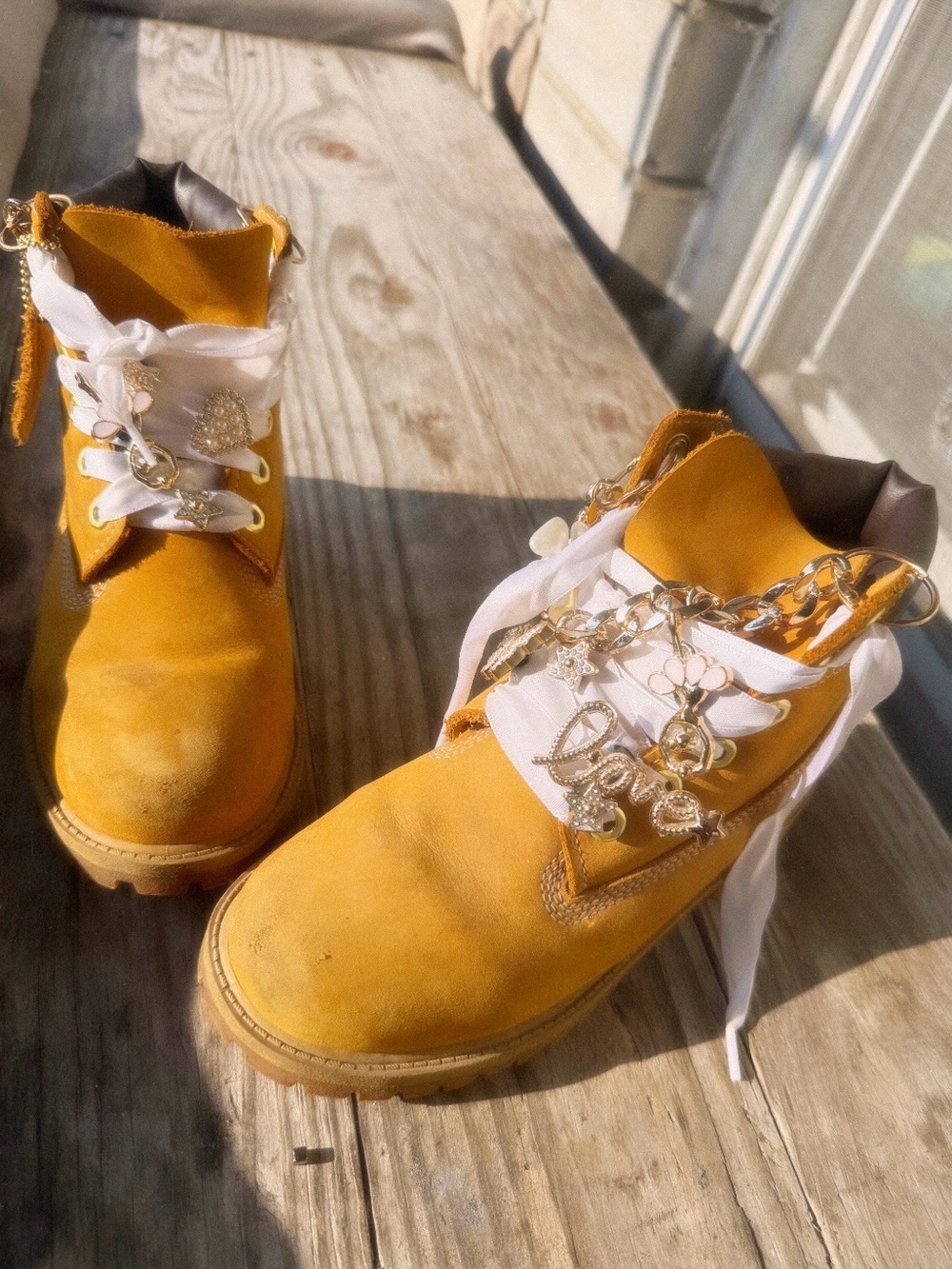 Custom “Junk Timber” Timberland Boots ✨